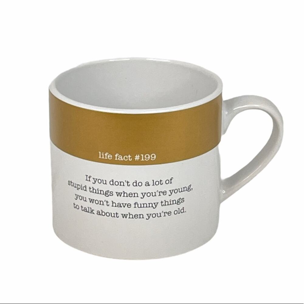 American Atelier Life Fact #199 Mug, White, 20 oz